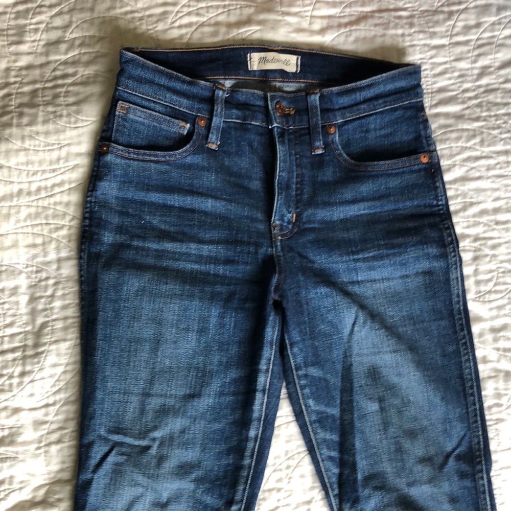 Madewell slim straight jeans size 25 with stretch